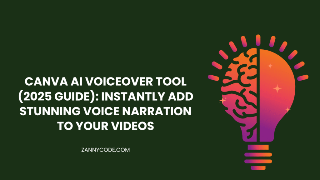 Canva AI Voiceover Tool (2025 Guide) Instantly Add Stunning Voice Narration to Your Videos