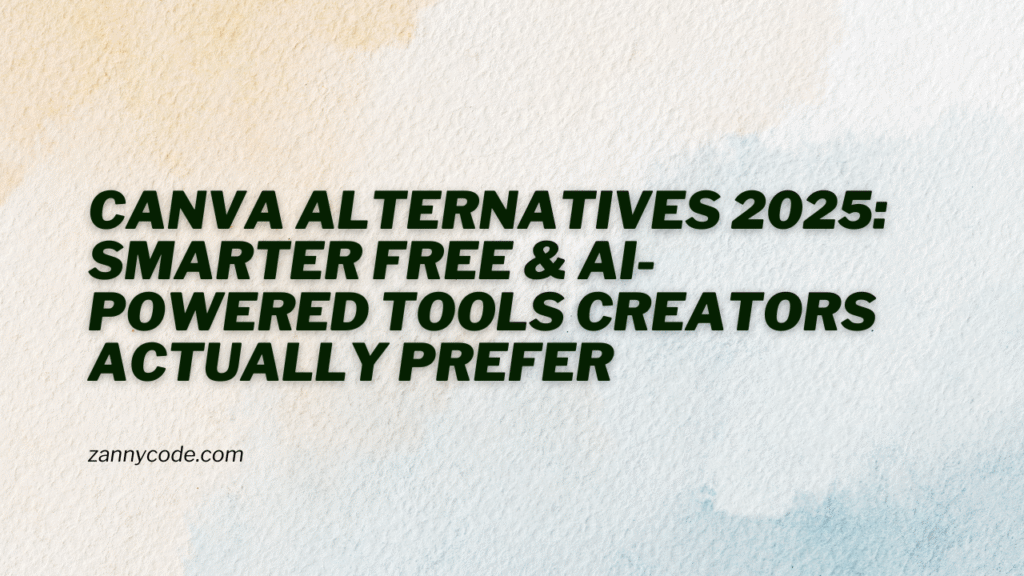 Canva Alternatives 2025 Smarter Free & AI-Powered Tools Creators Actually Prefer