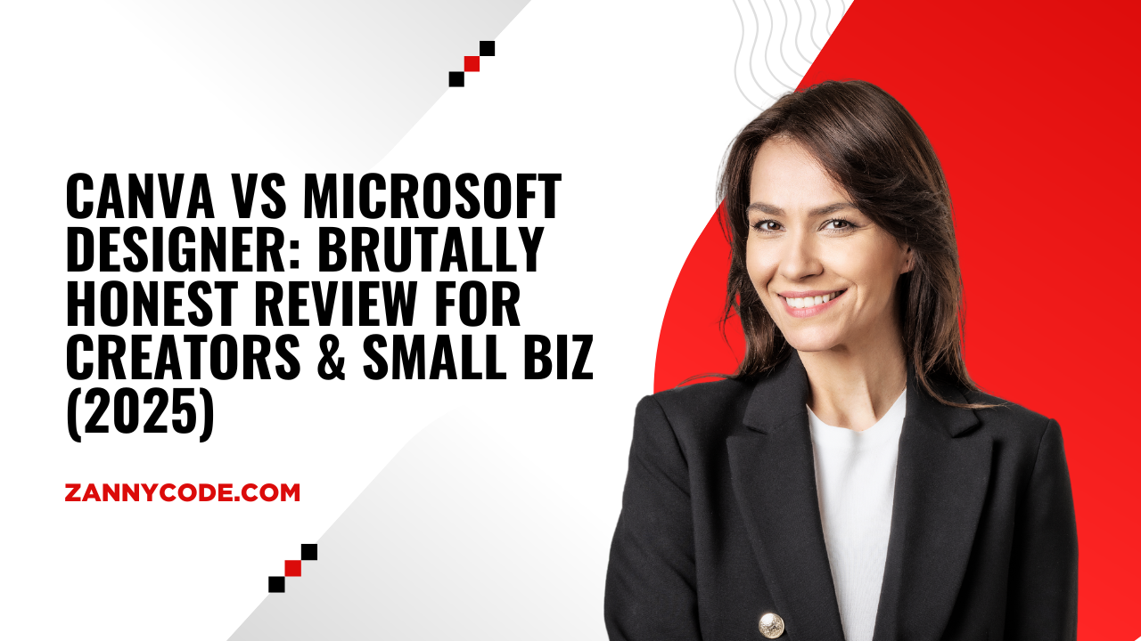 Canva vs Microsoft Designer Brutally Honest Review for Creators & Small Biz (2025)